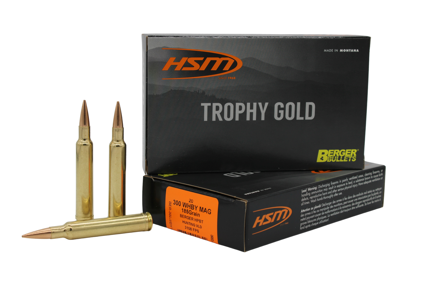 300 Weatherby, 168gr Berger VLD Match Hunting