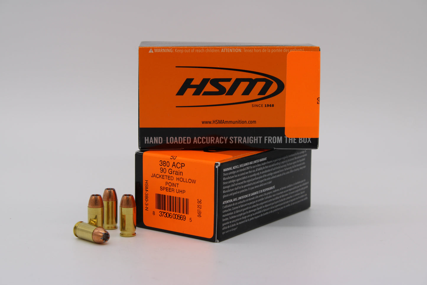 380 Auto, 90gr, JHP UHP, 50 Rounds