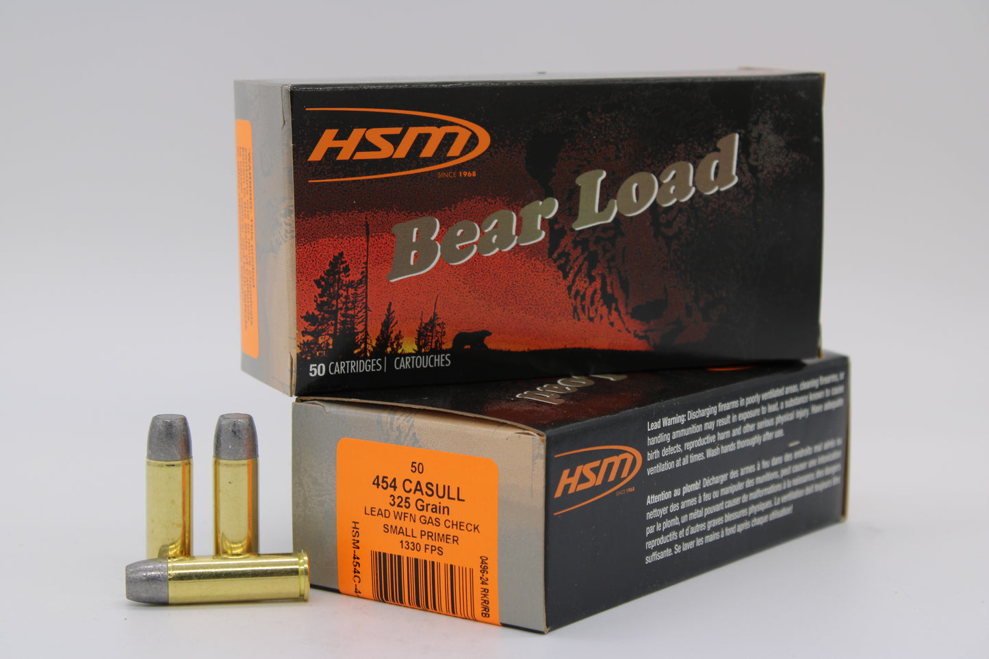 454 Casull, 325gr WFN, 50 Rounds