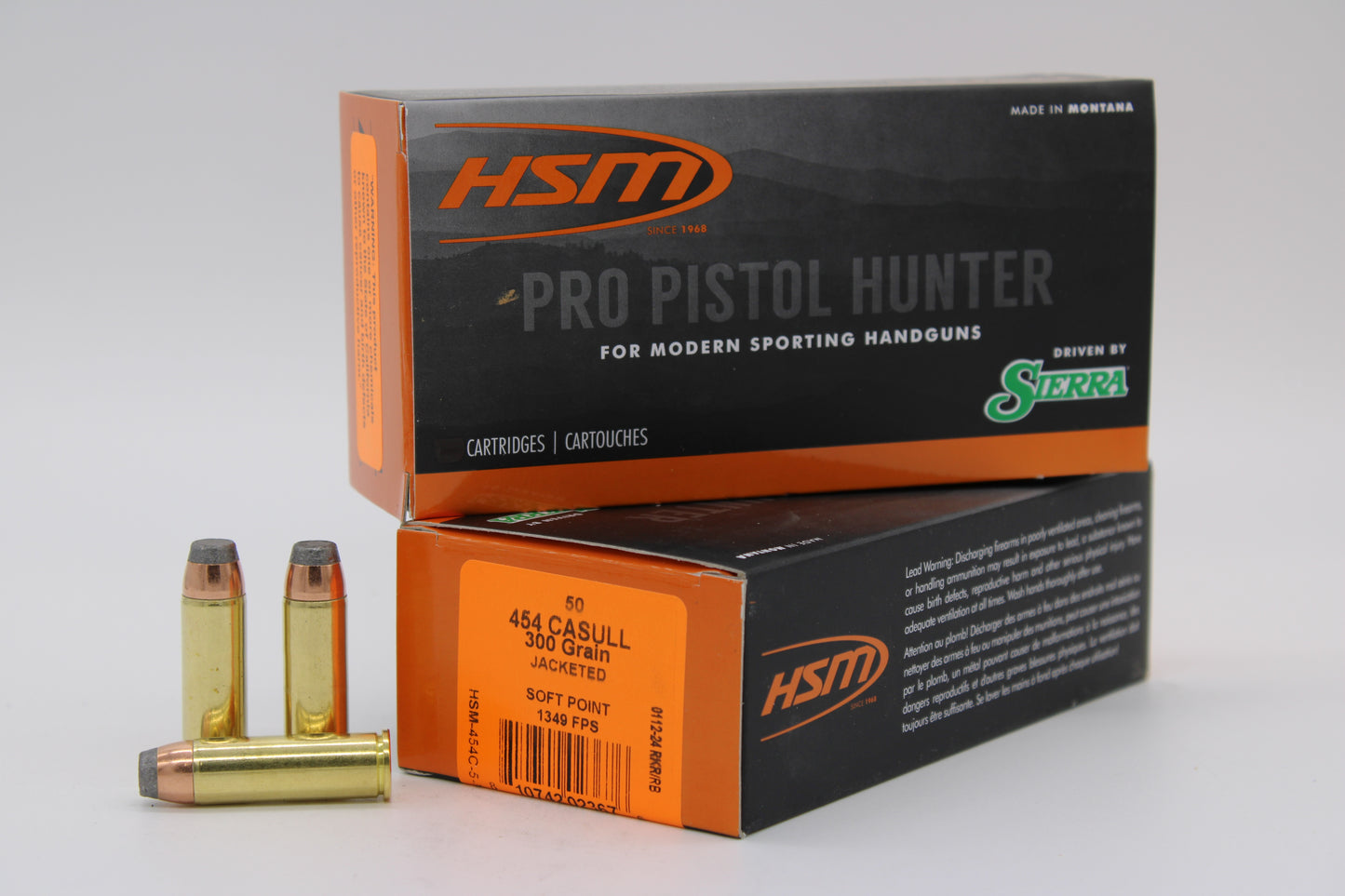 454 Casull, 300gr, JSP, 50 Rounds