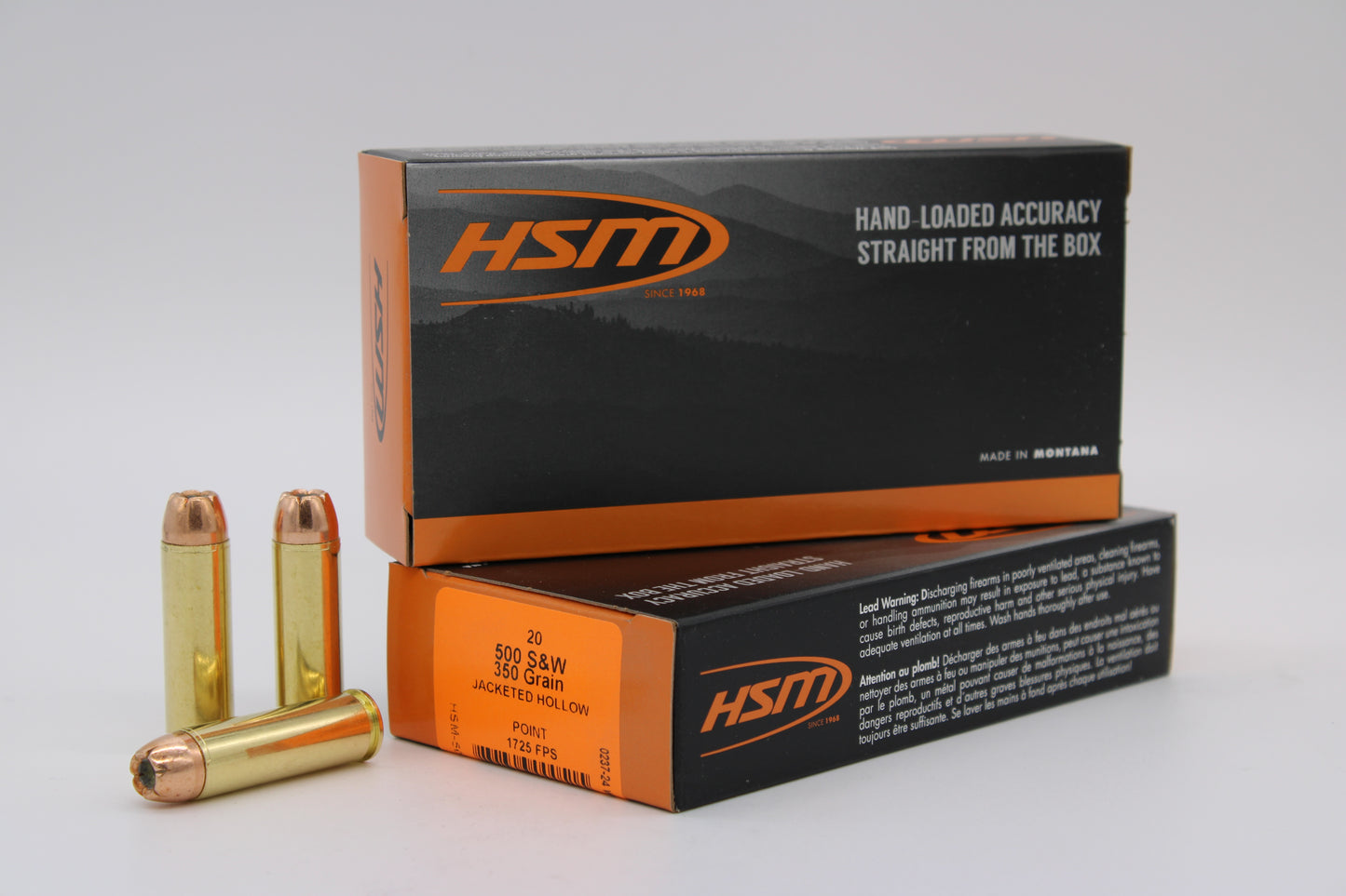 500 S&W, 350gr, JHP XTP, 20 Rounds