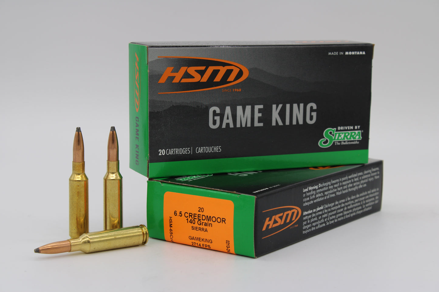 6.5 Creedmoor, 140gr, GameKing, 20 Rounds