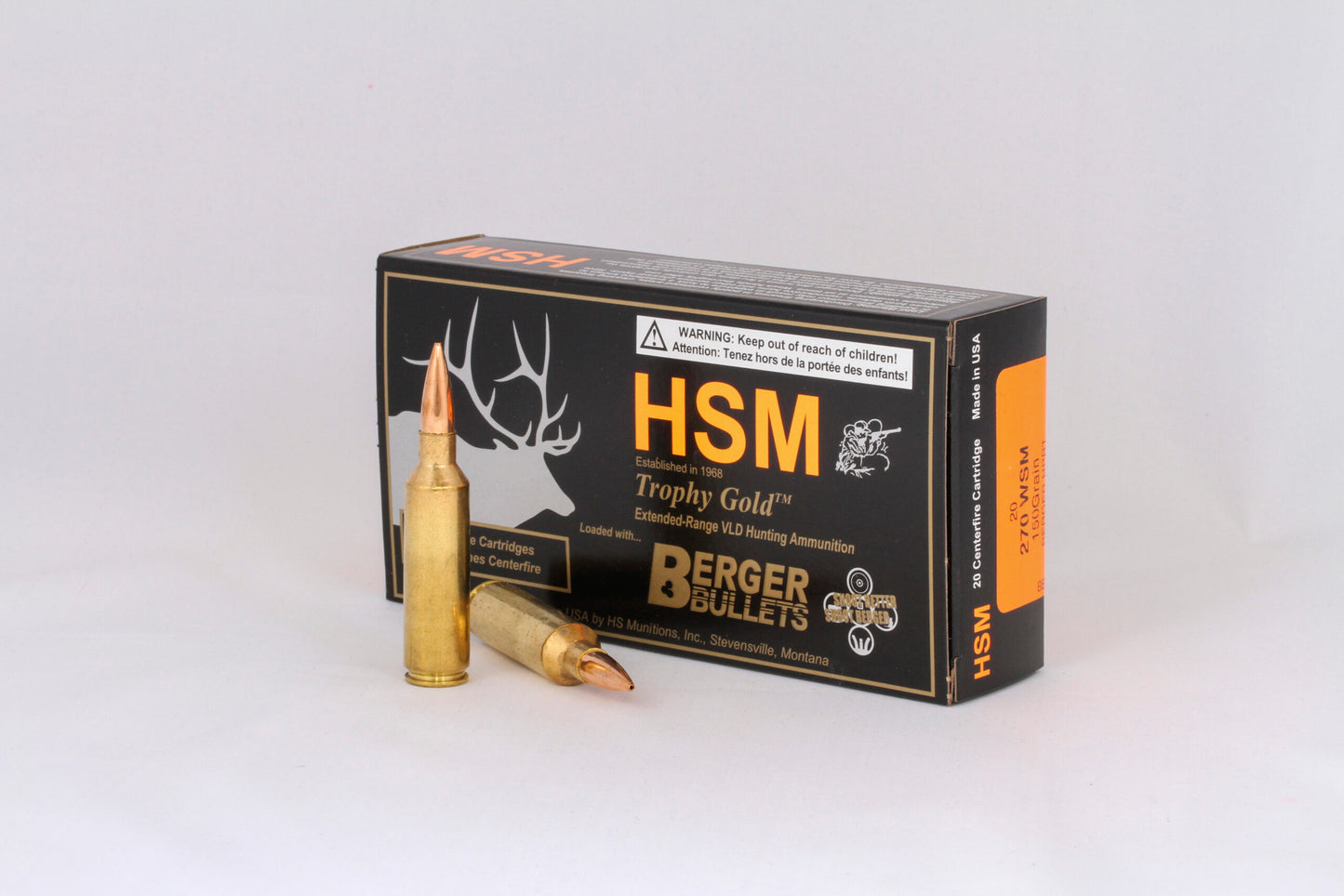 270WSM 150gr Berger Match Hunting Very Low Drag