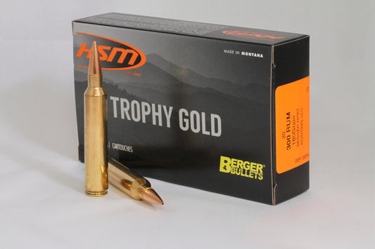 300 Remington Ultra Magnum, 185gr, Berger VLD, 20 Rounds
