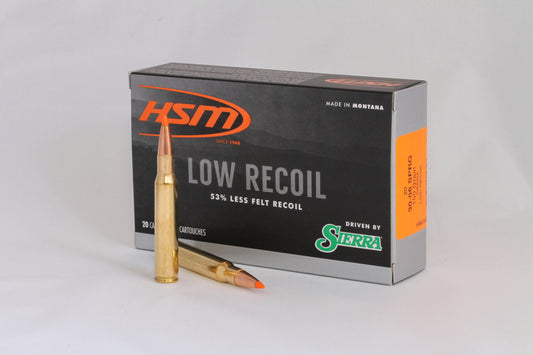 30-06 Springfield, 150gr, Low Recoil, 20 Rounds