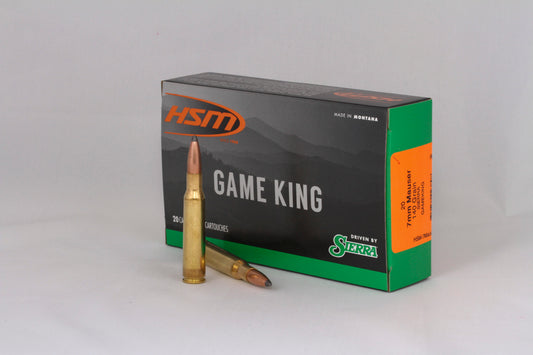 7mm Mauser, 140gr, GameKing, 20 Rounds
