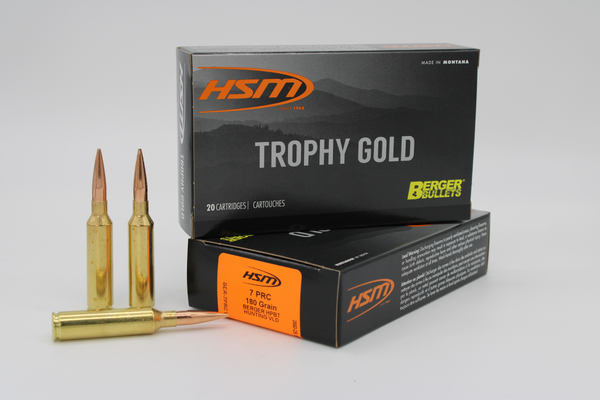 7PRC, 180gr Berger VLD – HSM Ammunition