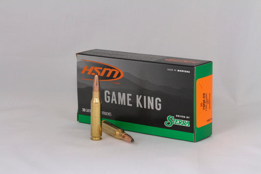 7mm-08 Remington, 140gr, GameKing, 20 Rounds