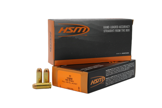 10mm, 180gr, FMJ, 50 Rounds