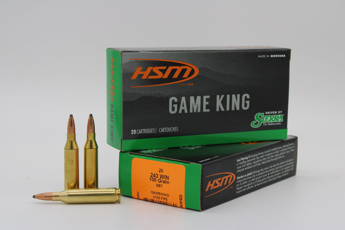 243 Winchester, 100gr, GameKing, 20 Rounds