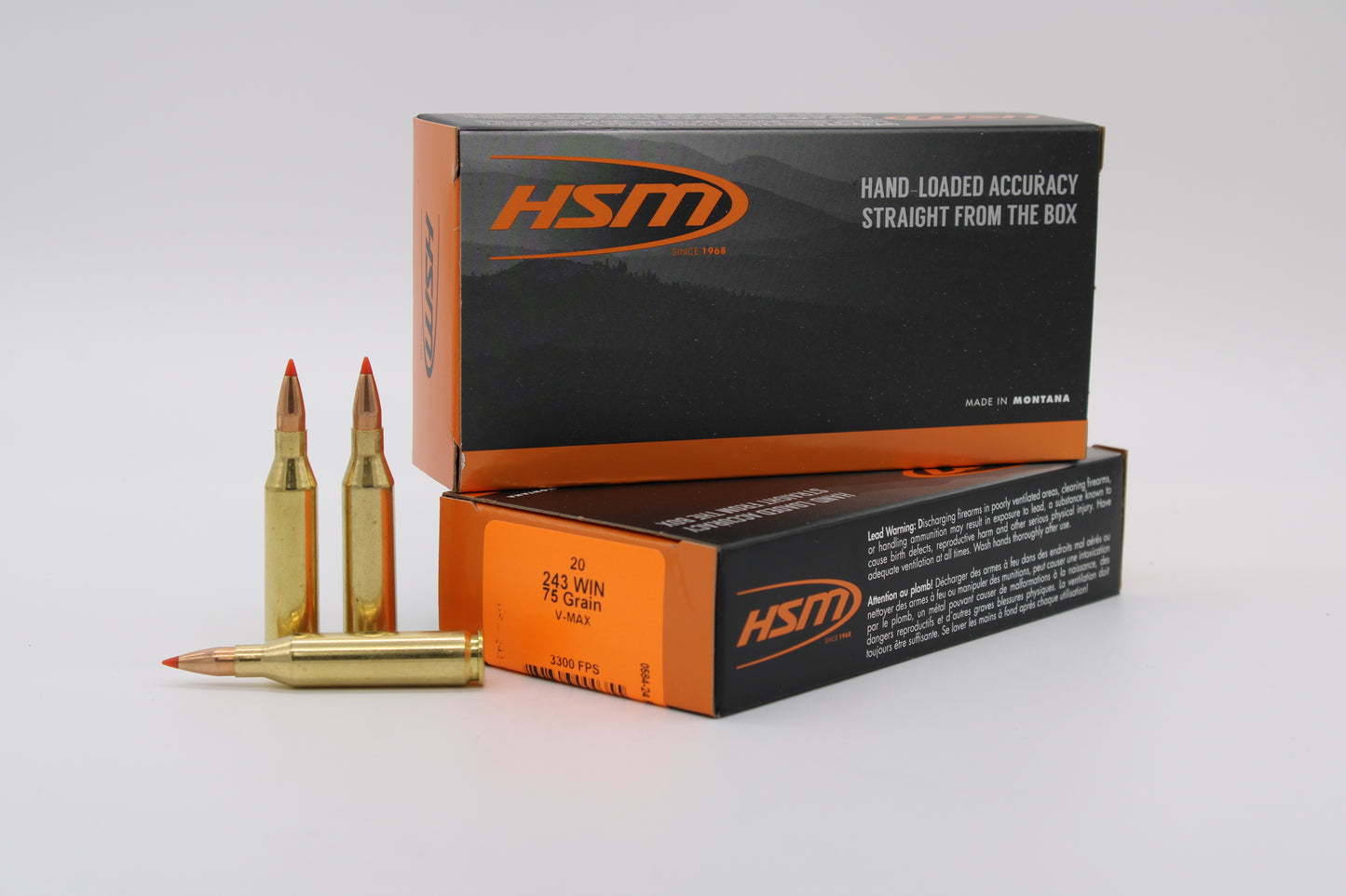 243 Winchester, 75gr, V-Max, 20 Rounds