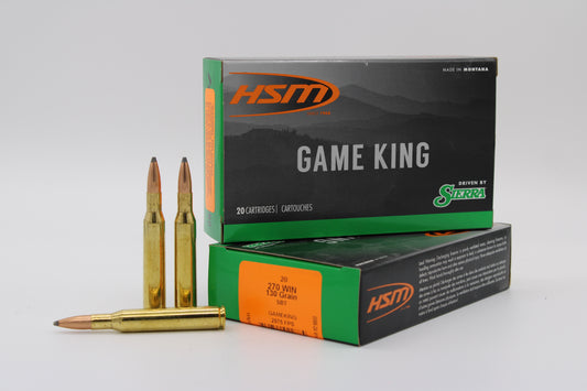 270 Winchester, 130gr, GameKing, 20 Rounds