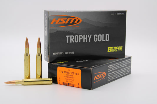 270 Winchester, 130gr, Berger VLD, 20 Rounds