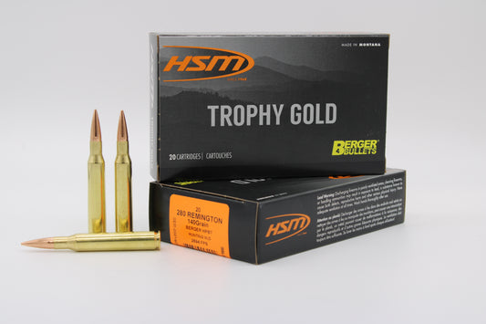 280 Remington, 140gr, Berger VLD, 20 Rounds