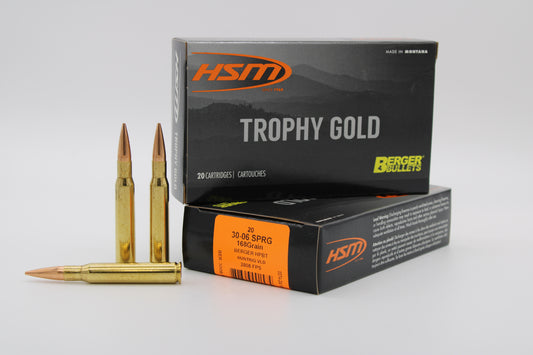 30-06 Springfield, 168gr, Berger VLD, 20 Rounds