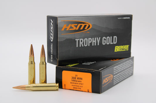 308 Winchester, 185gr, Berger VLD, 20 Rounds