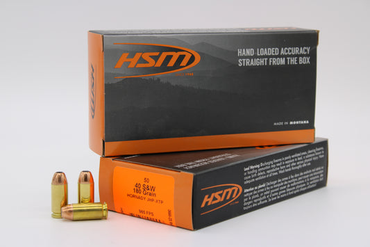 40 S&W, 180gr, JHP XTP, 50 Rounds