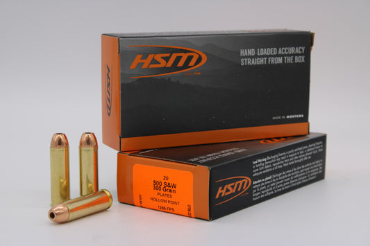 500 S&W, 300gr, Plated HP, 20 Rounds
