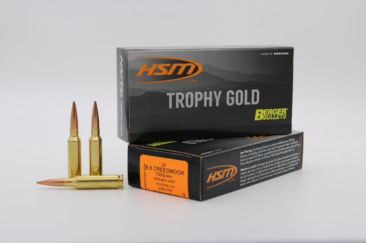 6.5 Creedmoor, 130gr, Berger VLD, 20 Rounds