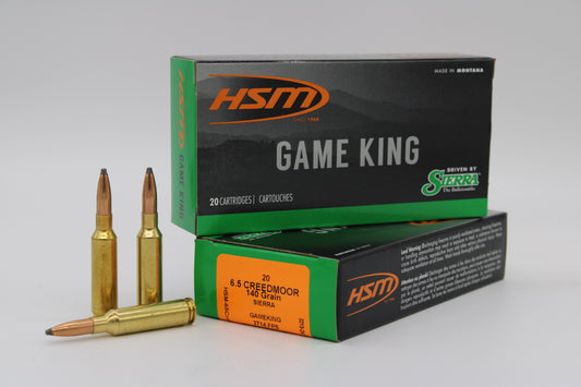 6.5 Creedmoor, 140gr, GameKing, 20 Rounds
