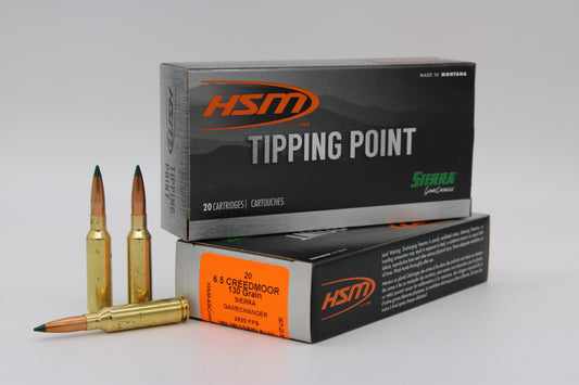 6.5 Creedmoor, 130gr, Tipping Point, 20 Rounds