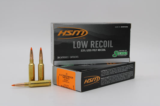 6.5 Creedmoor, 140gr, Low Recoil, 20 Rounds