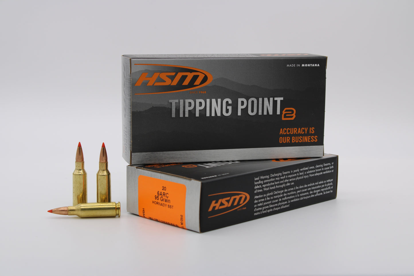 6mm ARC, 95gr, Tipping Point 2, 20 Rounds