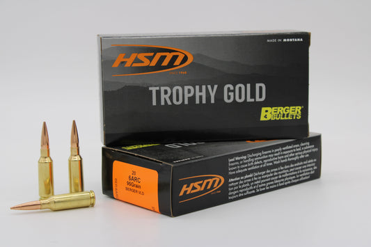 6mm ARC, 95gr, Berger VLD, 20 Rounds