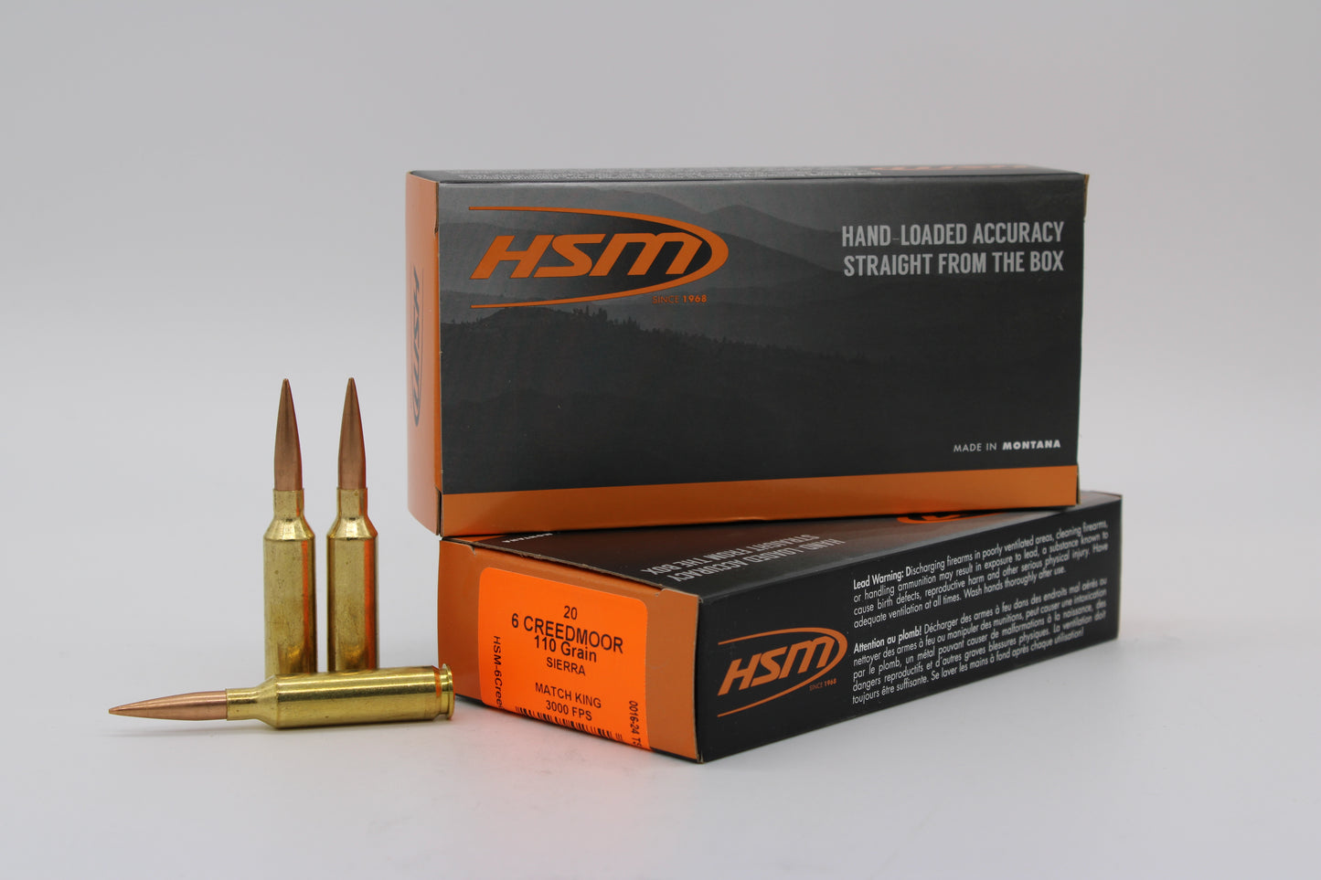 6mm Creedmoor, 110gr, HPBT Match, 20 Rounds