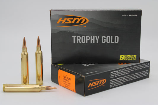 7mm Remington Ultra Magnum, 168gr, Berger VLD, 20 Rounds