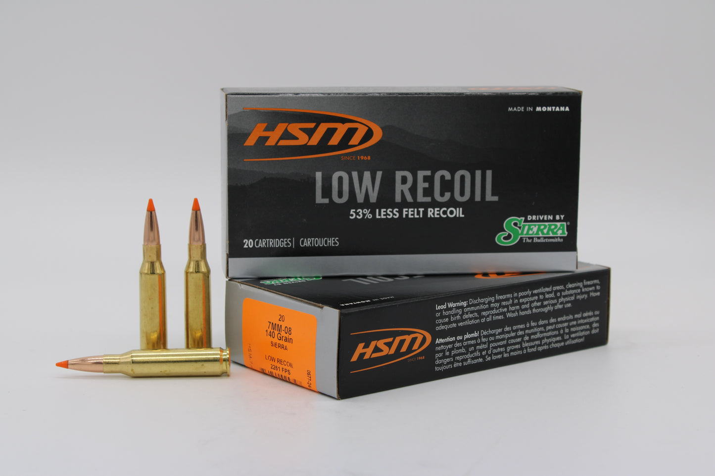 7mm-08 Remington, 140gr, Low Recoil, 20 Rounds