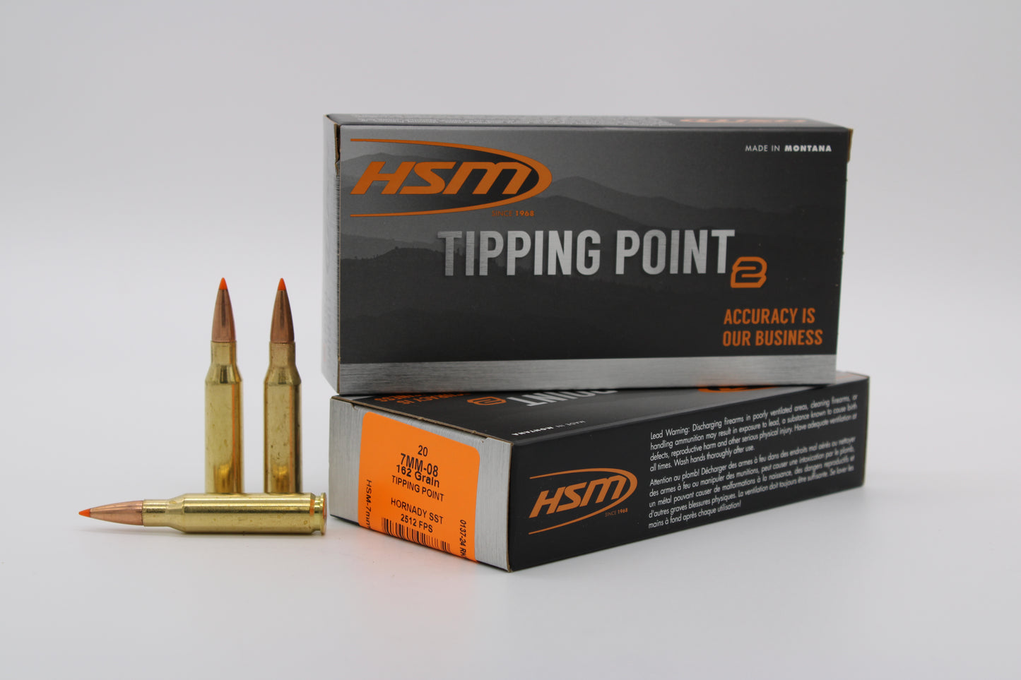 7mm-08 Remington, 162gr, Tipping Point 2, 20 Rounds