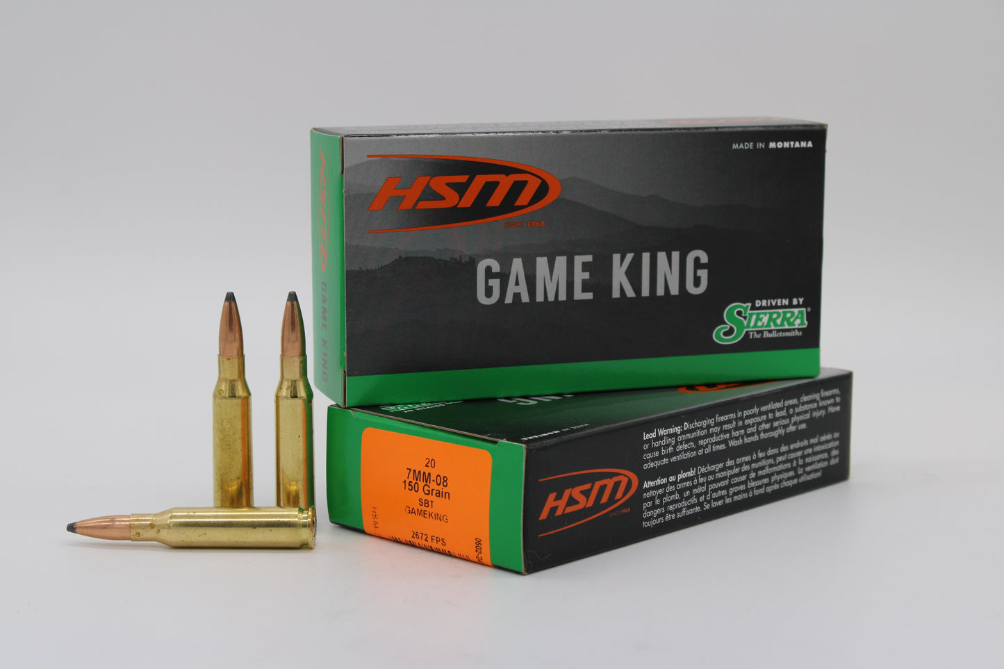 7mm-08 Remington, 150gr, GameKing, 20 Rounds