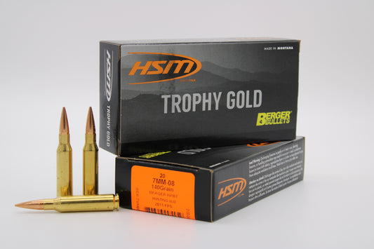 7mm-08 Remington, 140gr, Berger VLD, 20 Rounds