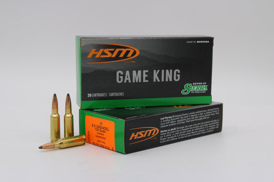 6.5 Grendel, 120gr, Game King, 20 Rounds