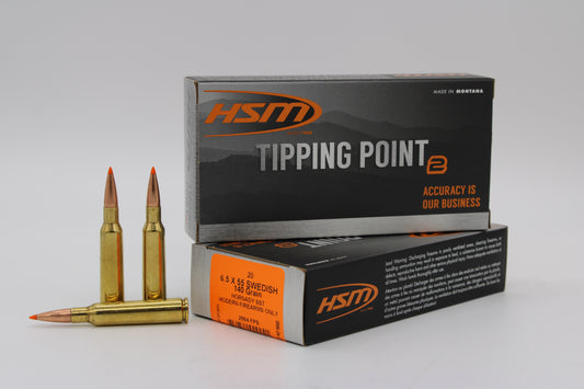 6.5x55 Swedish, 140gr, Tipping Point 2, 20 Rounds